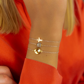 Bracelet spinel gold plated Jasmine
