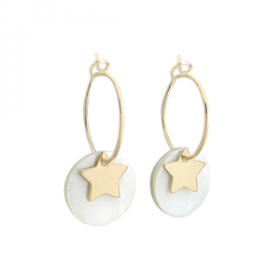 Mother of pearl hoops