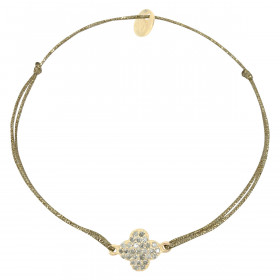 Bracelet gold plated clover- Charlotte
