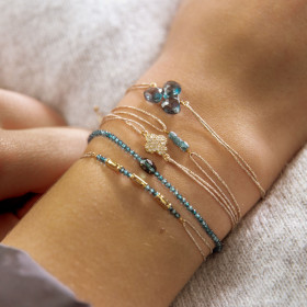 Bracelet gold plated clover- Charlotte