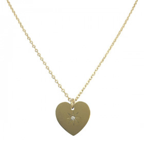 Collier golden heart