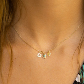 Necklace chain and medals - Albane