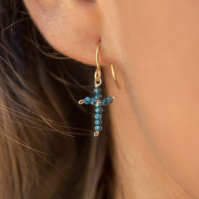 Boucle d'oreille Eden topaze