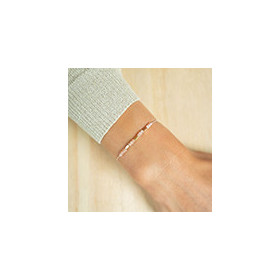 Bracelet fil mini pierres fines pierre de soleil