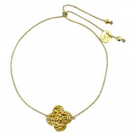Gold plated clover Bracelet - Oxalis
