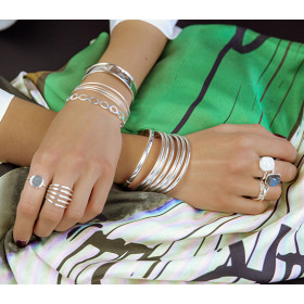 Silver bangle Lili