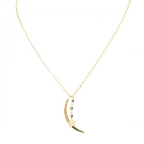 Necklace star and moon