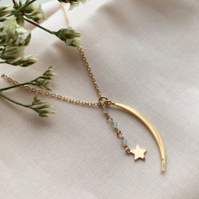 Collier lune et étoile