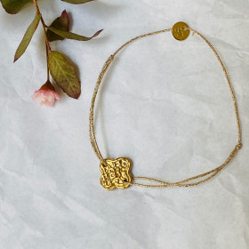 Gold plated clover Bracelet...