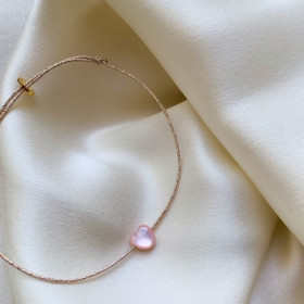 Bracelet mother of pearl heart- Motu One