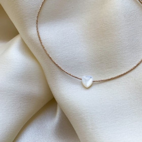 Bracelet mother of pearl heart- Motu One
