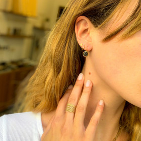 Earring Topaz and labradorite Mondaine