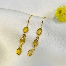 Boucle d'oreille tourmalines serties- Imperial