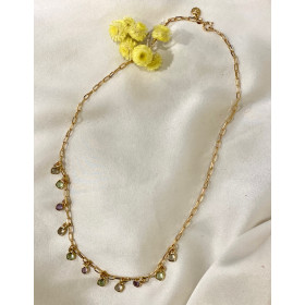 Collier chaine pampilles...