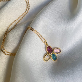 Collier tourmalines serties...