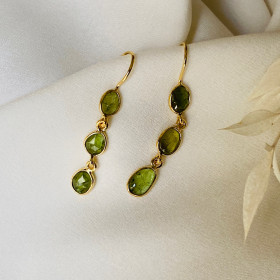 Boucle d'oreille tourmalines serties- Imperial