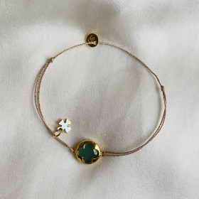 Bracelet trèfle Maomi et médaille