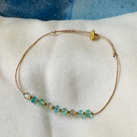 Bracelet apatite and labradorite Maï