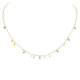 Collier pierres multico - Lavezzi