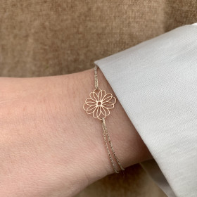 Bracelet or rose Dahlia