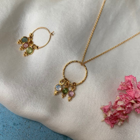 Collier chaine pierres serties Cachemire