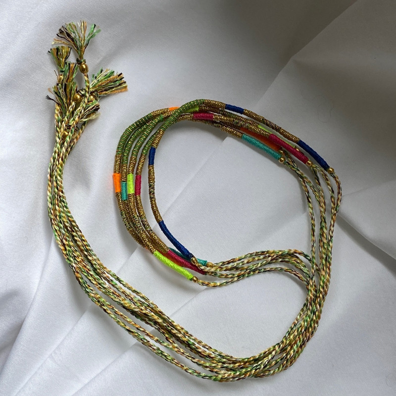Bracelets Corde Coeur Porte-bonheur - Lot De 10 Couleurs - Réglables, Empilables - Pour Hommes, Femmes, Enfants - Cadeau Symbolique