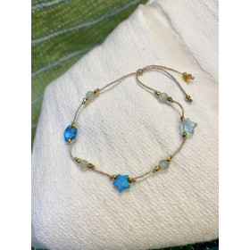 Bracelet  coeurs ou étoiles pierre fine -Martha