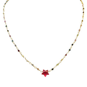 Collier chaine rosaire et étoile Bangalore