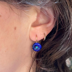 Earrings Lapis Lazuli and turquoise- Patmos