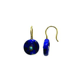 Earrings Lapis Lazuli and turquoise- Patmos