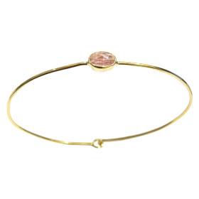 Bangle Parvati gold plated & tourmaline