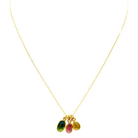 3 tourmalines necklace