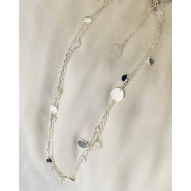 Long necklace chain and stones Marga