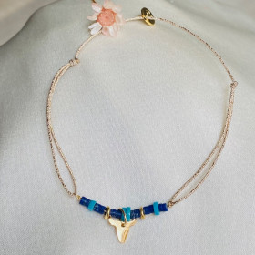 Bracelet turquoise et lapis...