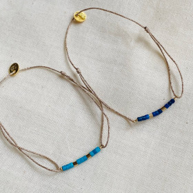 Bracelet Turquoises and lapis - Apache