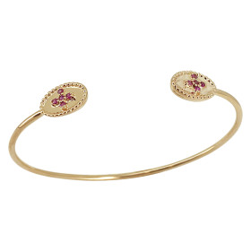Bangle rubis cross- Agathe