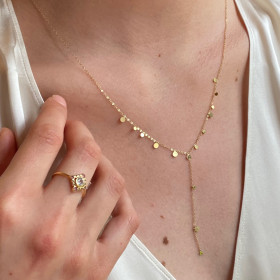 Gold plated chain with pendants -Alba