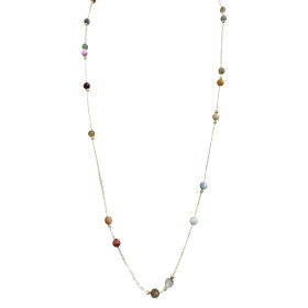 Sautoir agate stones-