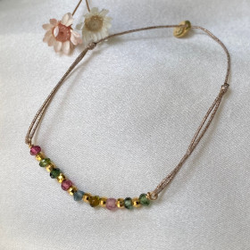 Bracelet tourmalines et fil...