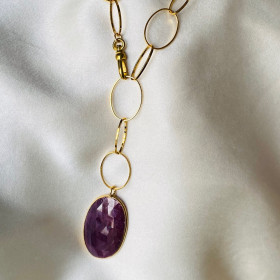 Gold-plated chain necklace...