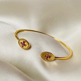Bangle rubis cross- Agathe