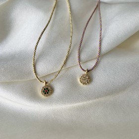 Collier fil lurex et...