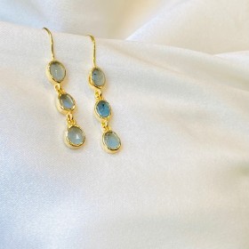 Earring setting tourmalines Imperial