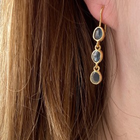 Earring setting tourmalines Imperial