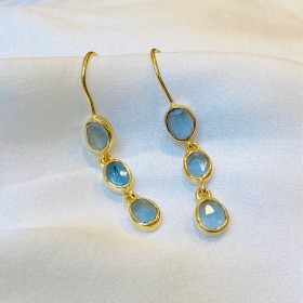 Boucle d'oreille tourmalines serties- Imperial