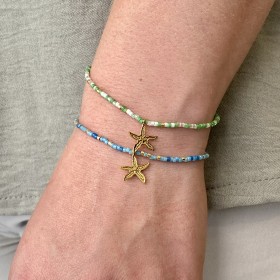Bracelet Pampelonne, rocaille et étoile de mer