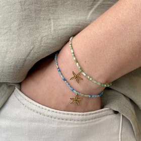 Bracelet Pampelonne, rocaille et étoile de mer