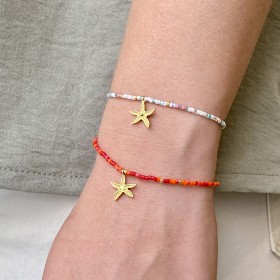 Bracelet Pampelonne, rocaille et étoile de mer