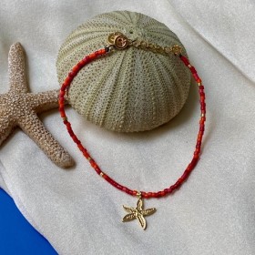 Bracelet Pampelonne, rocaille et étoile de mer