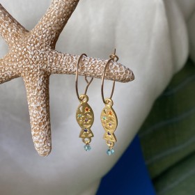 Boucle d'oreille poisson et...